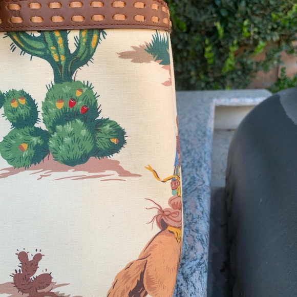 Isabella Fiore Beaded Western Motif Shoulder Bag/Tote EUC barely carried - Picture 10 of 16